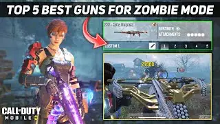 Top 5 best guns for zombie mode & How to increase damage of your gun #codm