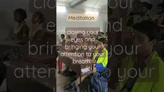 School children #meditation❤️🧘 #viralshorts #meditationpractice #omchanting #shorts