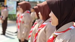 Asah Kreativitas dan Ketelitian, Pramuka MTsN 5 Tapin Belajar Simpul Tali