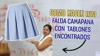 COMO HACER FALDA CAMPANA CON TABLONES ENCONTRADOS