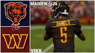 Bears vs Commanders Week 6 Simulation (Madden 26)