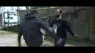 Self defense fight scene