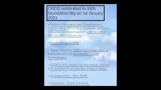 DRDO celebrates its 65th foundation day on 1st January #drdo #shorts
