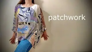 Сшить тунику. Лоскутное шитье + резинка для волос