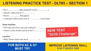 IELTS - Listening Practice Test - DLT#3 &ndash; Section 1 | Practice with Transcript + Answers