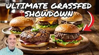 US WELLNESS MEATS 4 MEAT GRASSFED BURGER SHOWDOWN LAMB BISON PORK BEEF - Grassland Beef REVIEW