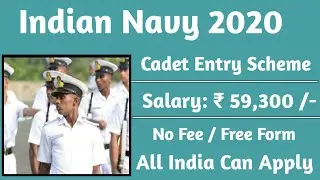 34 Posts - Indian Navy  Recruitment 2020 - 12th Pass Job - Last Date 20 October // sarkari Jobs