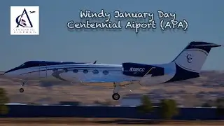 Plane Spotting at Centennial Airport KAPA 🌬️ Windy January Departures & Arrivals