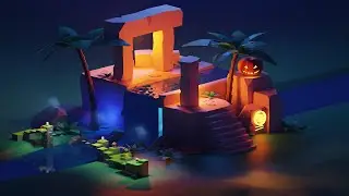 Ancient Ruins - Blender 4 2 Low Poly 3D Animation Tutorial | MN Animation World