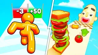 Tall Man Run VS Sandwich Runner 🔥 Max Level SpeedRun Gameplay (Android,iOS) NEW UPDATE Ep 812