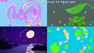 Making fun and cute animations with the Looom app! ~ quick tutorial | art vlog 👩🏻‍🎨💕✨