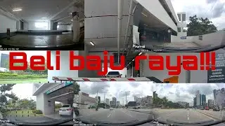 parking lot and shopping raya in aeon mall taman maluri