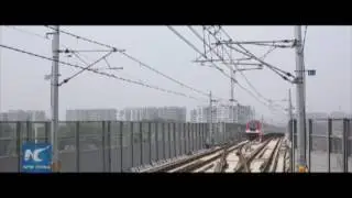 China's first subway train powered by permanent magnetic motors