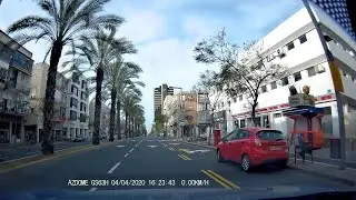 Streets of Tel Aviv during COVID-19 Quarantine, April 4, 2020
