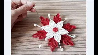DIY Paper Quilling -Christmas Snowflake - Easy & Simple  Christmas design 27