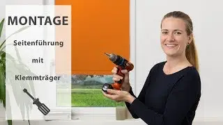 Seitenf&uuml;hrung mit Klemmtr&auml;gern f&uuml;r sensuna Rollos