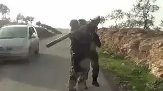 Chinese FN-6 MANPADS in Syria (chopper got hit)