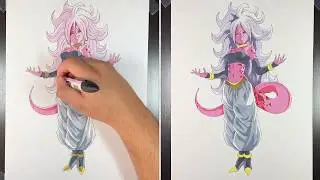 Drawing Android 21 Two Different Ways At The Same Time