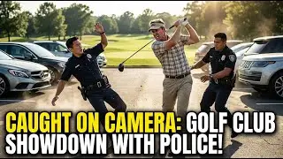 Man Faces Justice: The Shocking Moment He Swings the Golf Club at Cops