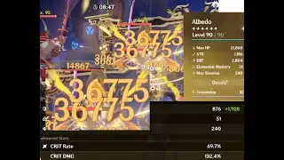Albedo Damage - You decide if he's good ( DEF + GEO DAMAGE + DEF) Ft. Zongli, Ning, and Gorou