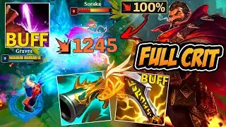 GRAVES BUILD 100% DE CRÍTICO TÁ ABSURDO (54 MIL DE DANO) - LEAGUE OF LEGENDS