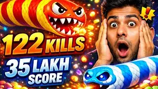 122 KILLS 😱 | 35 LAKH+ SCORE 🔥 Worms Zone.io
