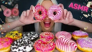 ASMR Chocolate Donut 🍩 Cake, No Talking (SOFT EATING SOUNDS, MUKBANG 도넛 리얼사운드 먹방) ASMR Eating