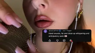 German ASMR | Extreme Up Close to Far Whispering (Nail Sounds, Mic Scratching, Mouth Sounds,…)