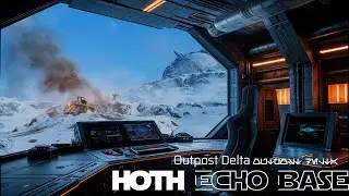 Hoth Echo Base | Rebel Outpost - Radio Chatter & Atmospheric Drone Sounds | Star Wars Ambience