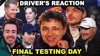 Driver REACTIONS after the FINAL DAY OF TESTING in Barcelona | F1 2026