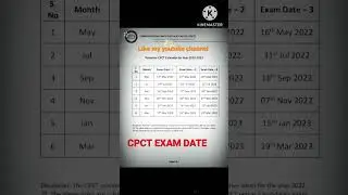 CPCT EXAM DATE 2023 CPCT