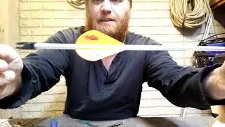 Homemade take down arrow from old rifle cleaning rod