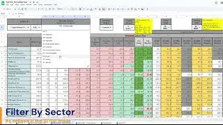 S&P100 watchlist using google finance