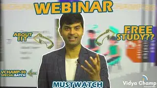 EDUCATIONAL WEBINAR ON VCHAMP-30 | INSPIRED BY SUPER 30 | IIT-JEE ASPIRANTS | VIDYA CHAMP