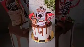 Coffee lover Themed Cake #cakeshorts #cutecakes #coffeecake #cakedesign