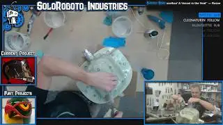 Matrix Molding my handmade Star-Lord helmet, Part 5: Clay Dividing Wall & Silicone