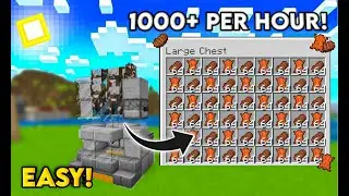 Minecraft Super Easy Infinite Food/Leather Farm - Simple, Unlimited! Minecraft 1.20 Bedrock + Java