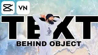 text behind object / video in text / text behind person effect  video makes only 30 second in mobile