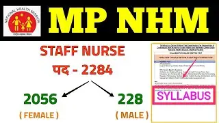 MP NHM STAFF NURSE VACANCY 2022 - SYLLABUS , TOPICS , PREVIOUS PAPERS - MP STAFF NURSE RECRUITMENT