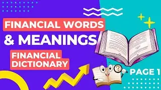 Basic financial words and meanings