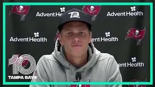 Tom Brady holds first press conference since joining Tampa Bay Buccaneers in March