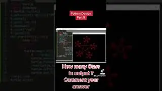 Count stars in output | Python Puzzle Part -1