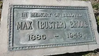 Actor Buster Brodie Grave Valhalla Memorial Park North Hollywood California USA January 2021