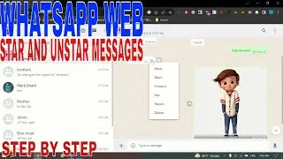✅  How To Star And Unstar Messages On Whatsapp Web 🔴