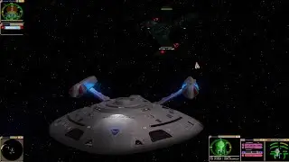 USS Rhode Island vs Klingon Warships | KM | Star Trek Bridge Commander