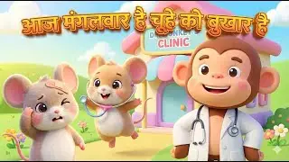 Aaj Mangalwar Hai 🐭😷 | Chuhe Ko Bukhar Hai | Hindi Kids Rhyme