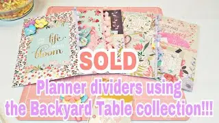SOLD | Planner dividers using the Backyard Table collection | Planning With Eli