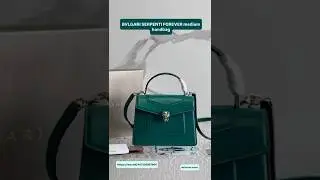 emerald green Serpenti #luxurylifestyle  #casualbag #fashionstyle #bvlgari #designerbag #greenbag
