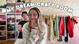 Building my Dream Craft Room│ Crochet Clothes + Yarn Stash Organizing│Our 40 Year Old Home