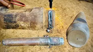 Amazing process of Hydraulic  excavator jack hammer chisel and #excavator#replacement